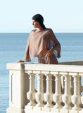 Mocha Sheer Cape Top