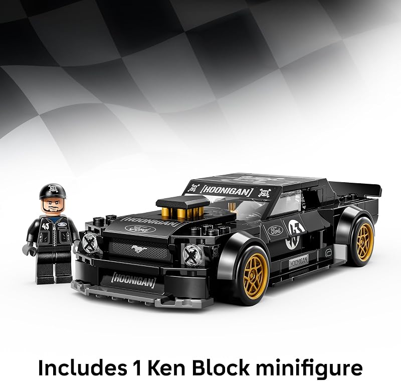 LEGO Speed Champions Ken Blocks 65 Ford Mustang Hoonicorn V1 77262 Building Toy for Boys Girls Ages 9 Detailed Toy Car for Kids Play or Display Model 345 pieces Gift for Birthdays