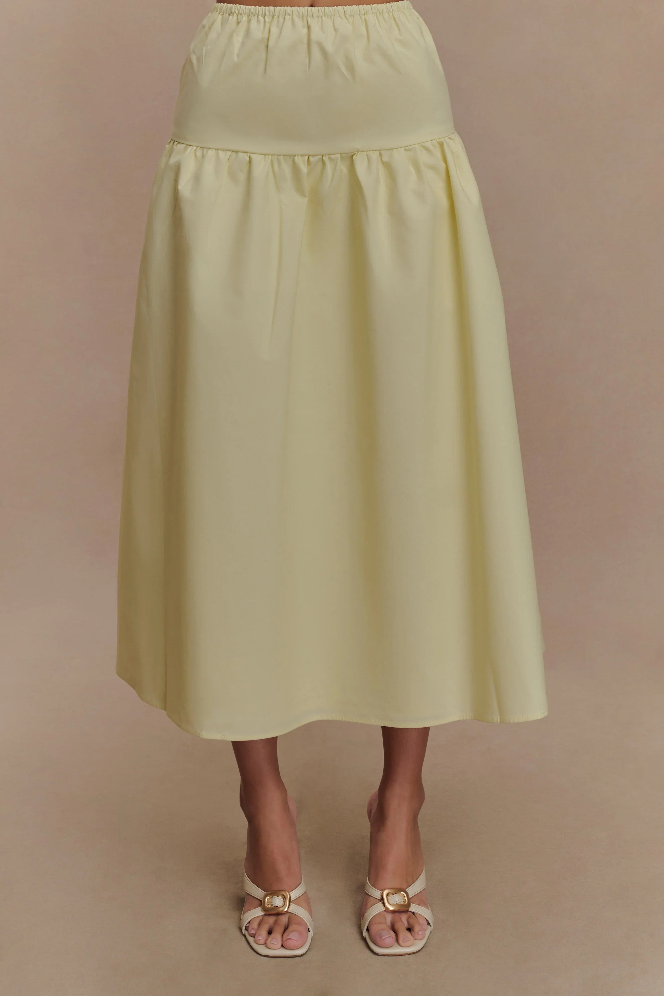 Amirah Midi Skirt Lemon