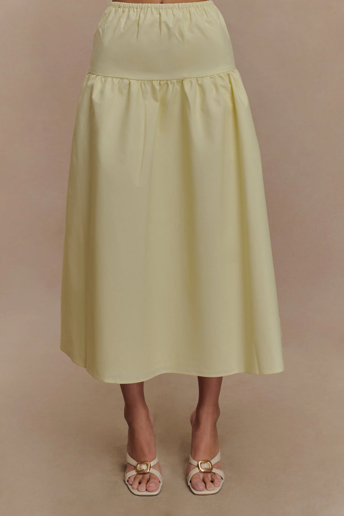 Amirah Midi Skirt Lemon