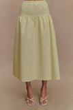 Amirah Midi Skirt Lemon
