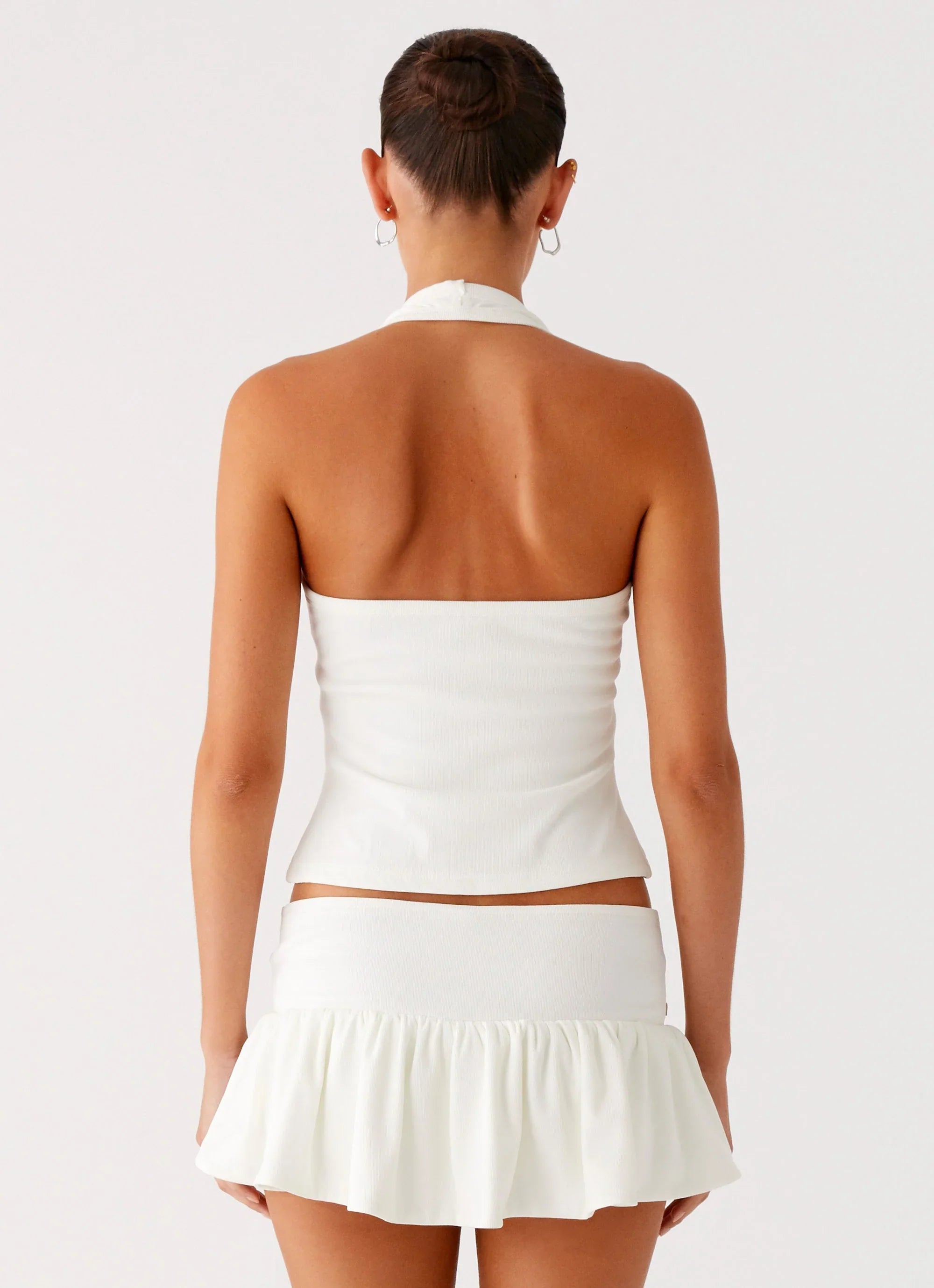 Vegas Nights Low Rise Skort White