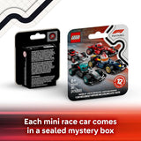 LEGO F1 Collectible Race Cars 6 Pack Building Set for Boys Girls Ages 6 Birthday Party Favor or Gift Mystery Box W Surprise F1 Car Toys Travel Toys for Kids 66796