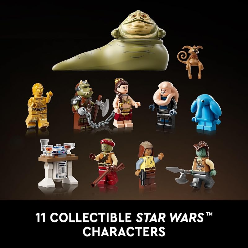 LEGO Star Wars Jabbas Sail Barge Building Sets for Adults Star Wars Ship Collectibles Set for Fans Building Kit with 450 Pieces 11 Minifigures Gifts for Men Women 75397