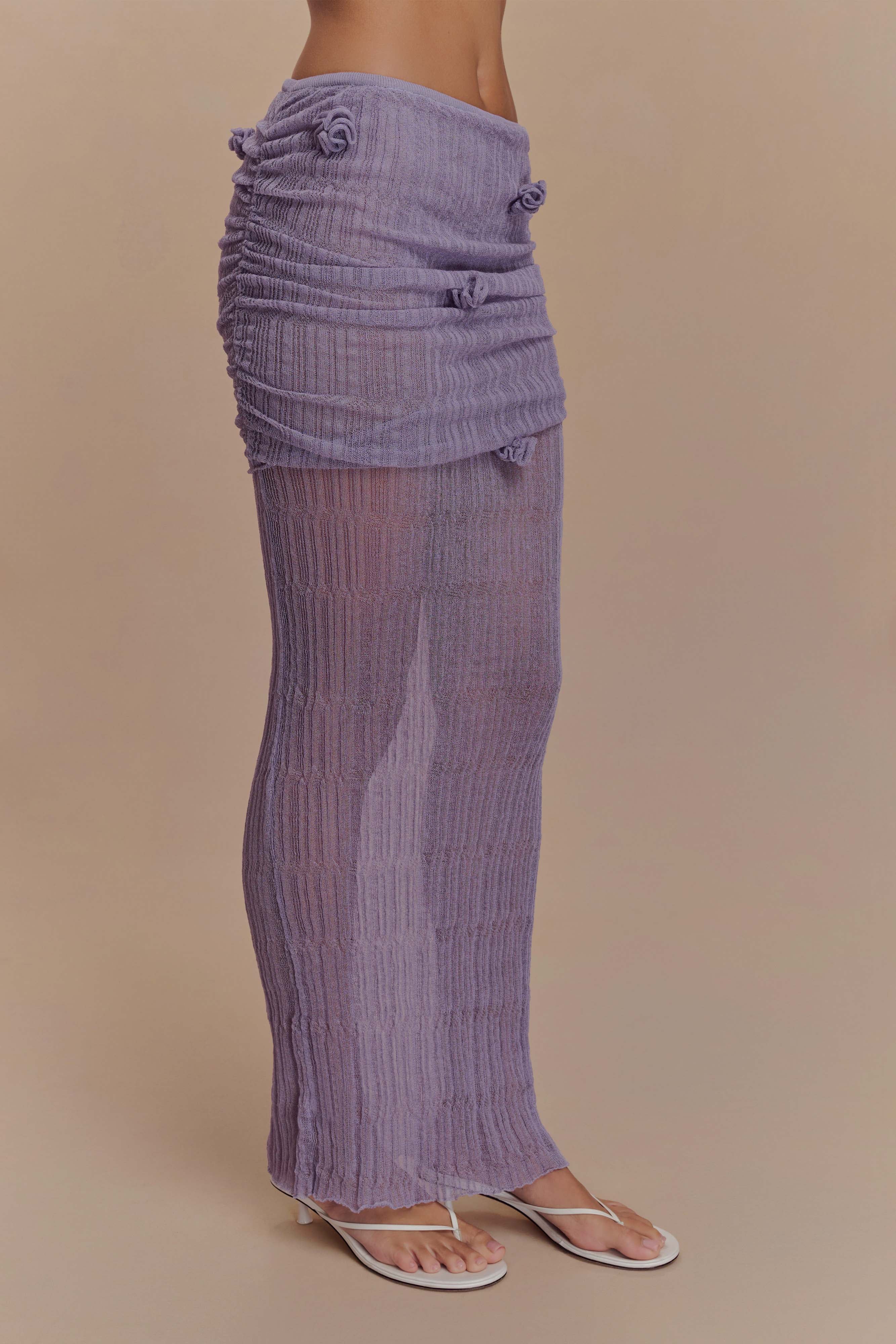 Orianna Orchid Knit Maxi Skirt Orchid