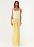 In Destiny Wrap Maxi Skirt Yellow