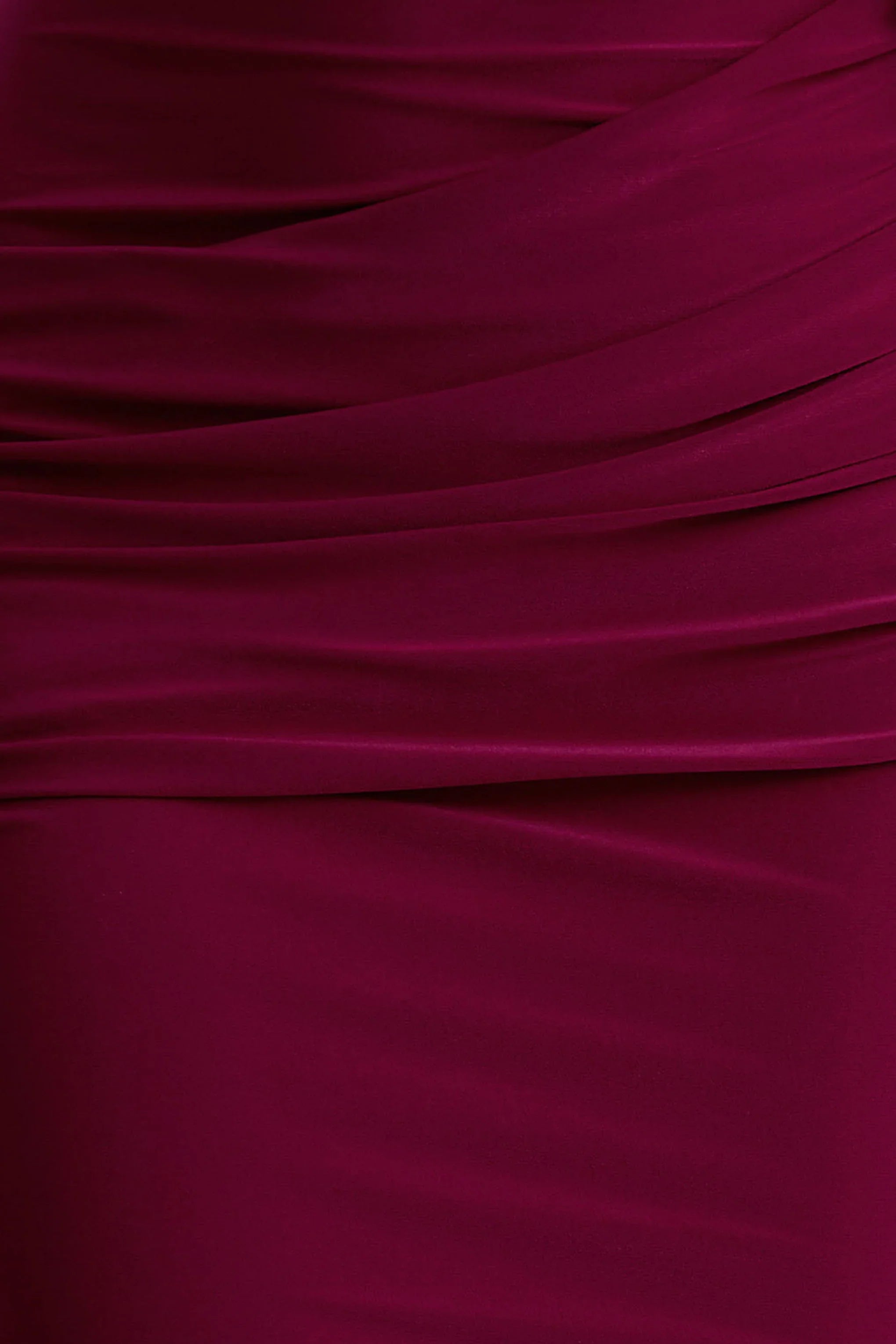 Maeve Burgundy Cape Sleeve Draped Maxi Dress
