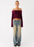 San Diego Straight Leg Denim Jeans Blue Wash
