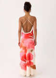Samya Cowl Maxi Dress Porcelain Rose