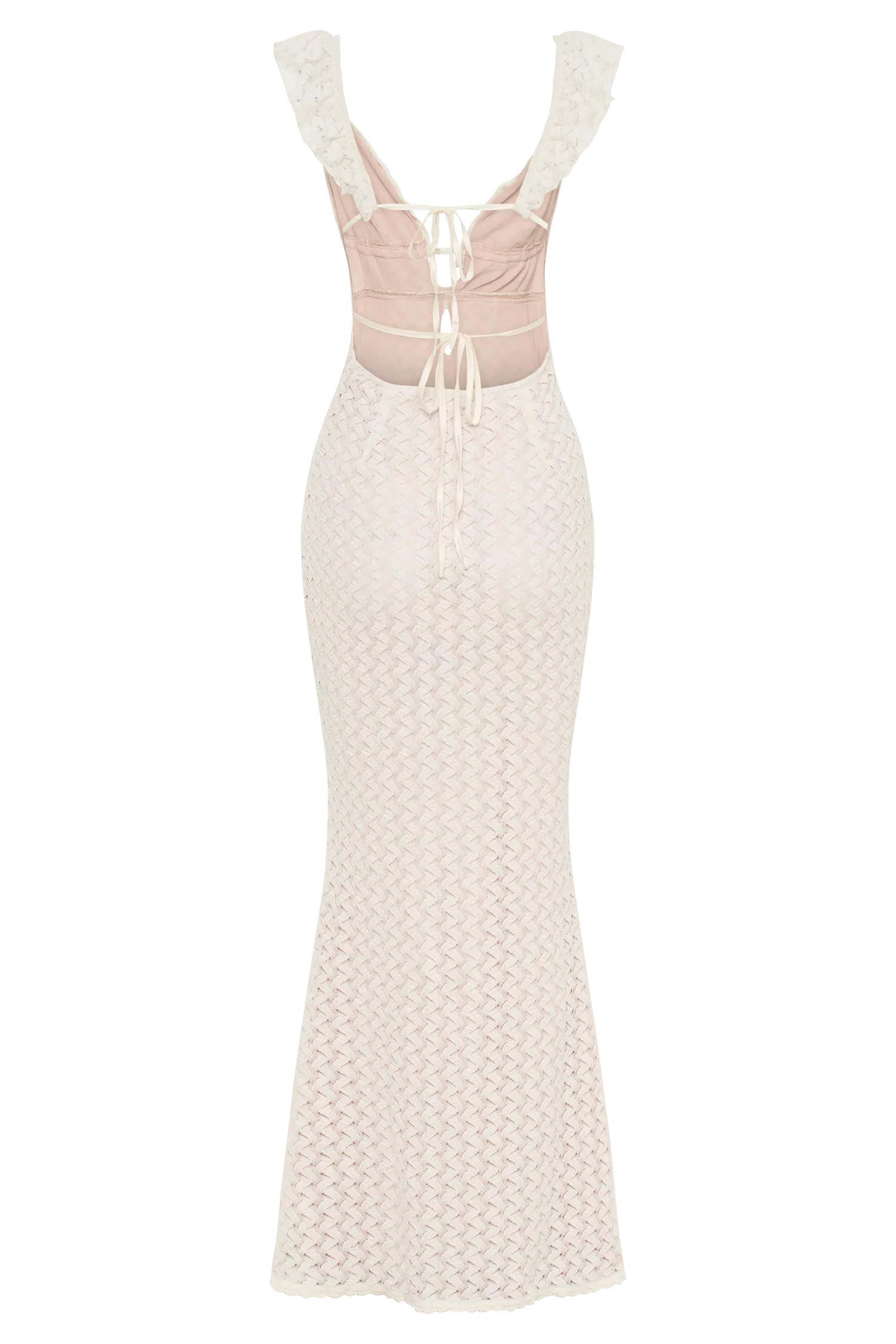 Ezra Lace Maxi Dress Ivory