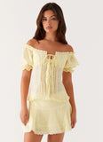 Hundred Percent Mini Skirt Yellow