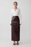 Eugenia Wrap Cotton Shirt White