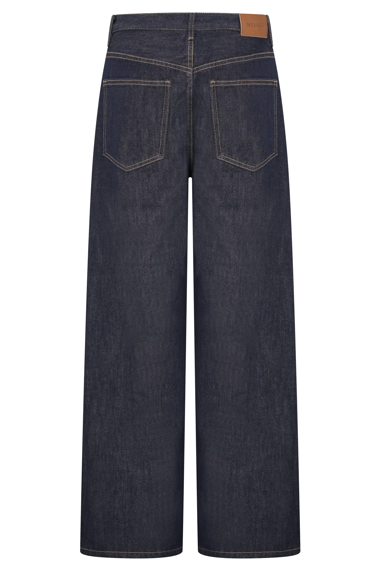 Mannon Mid Rise Denim Jeans Washed Indigo Blue