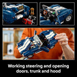 LEGO Icons Shelby Cobra 427 S C Car Building Set for Adults Bedroom Office or Book Shelf Decor for Sports Car Fans Ages 18 Gift Idea for Birthdays 10357