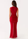 Worldwide Maxi Dress Raspberry