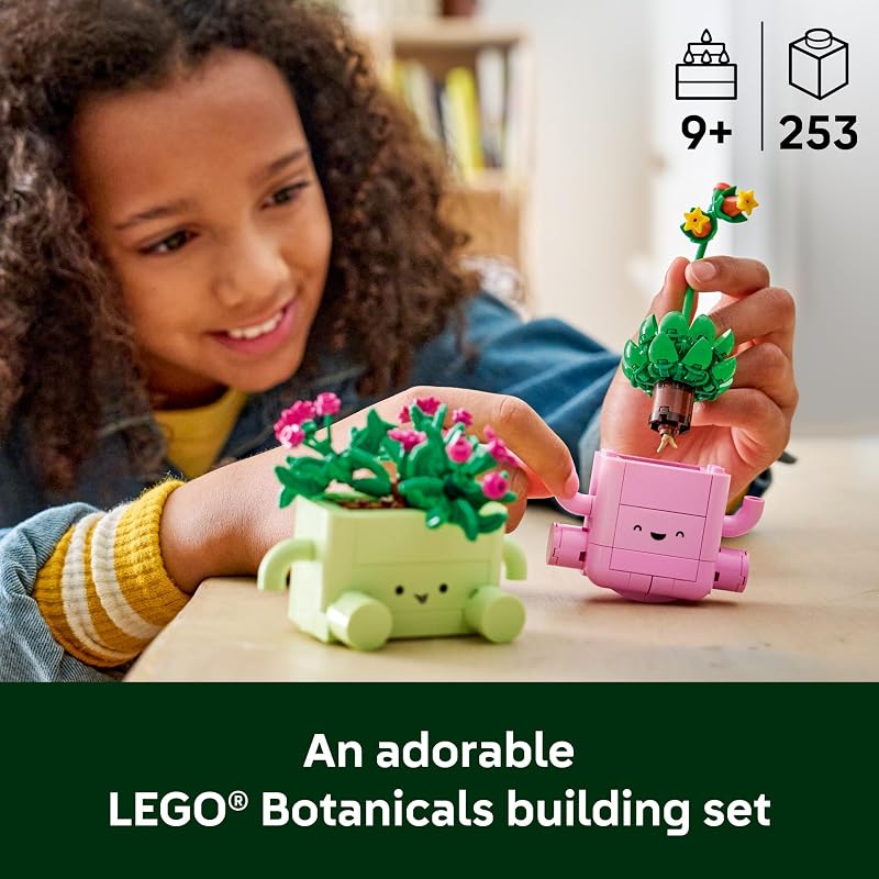 LEGO Botanicals Rocking Plants Building Toy for Kids Girls Boys Ages 9 Decor for Dorm Desk or Shelf Housewarming Gift Ideas 11506