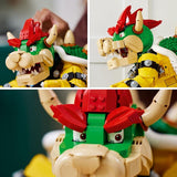 LEGO Super Mario The Mighty Bowser 71411 King of Koopas 3D Model Building Kit Collectible Posable Character Figure with Battle Platform Memorabilia Gift Idea for Adults and Fans of Super Mario Bros